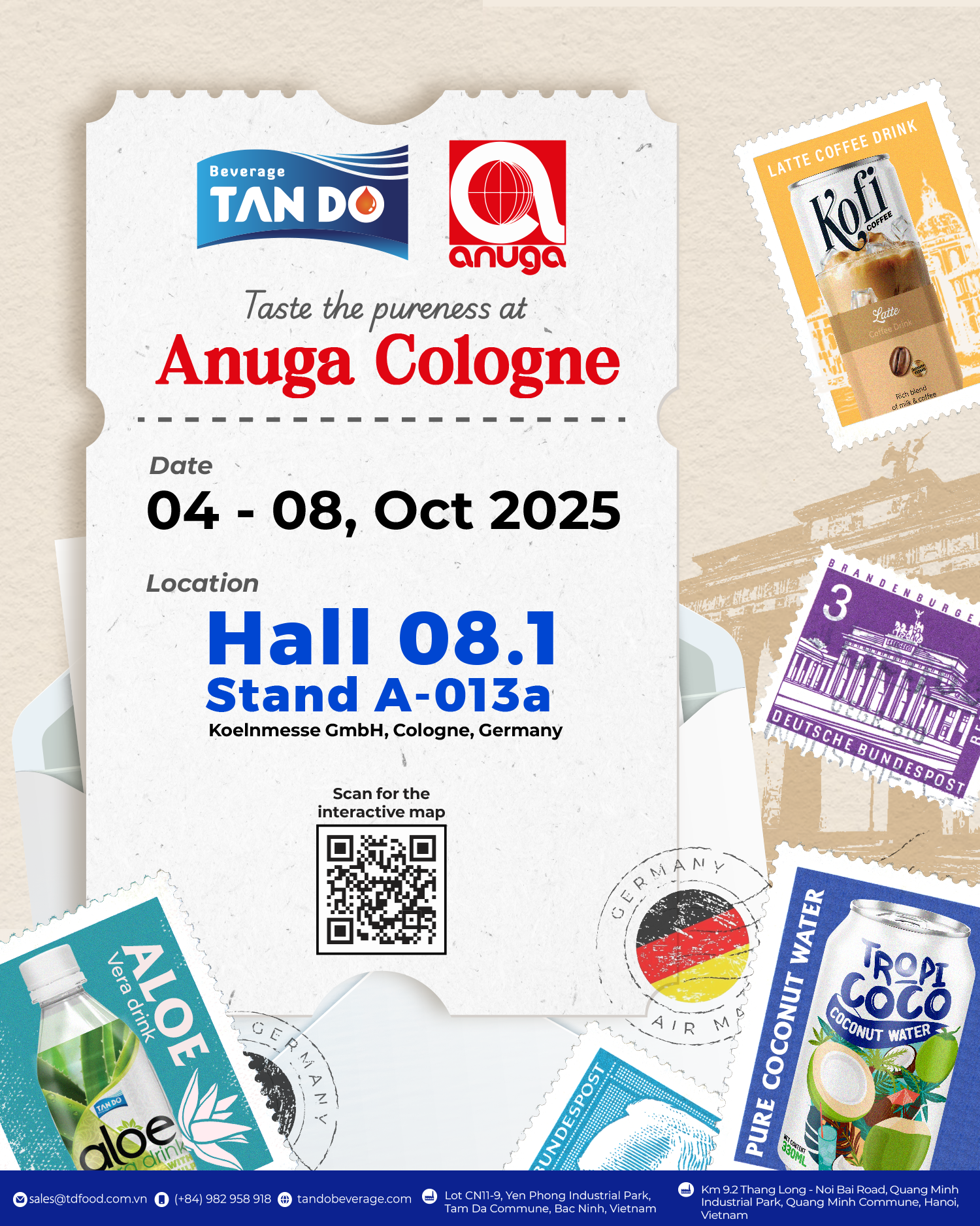 Build Your Custom Beverage Brand with Tan Do Beverage at Anuga Cologne 2025