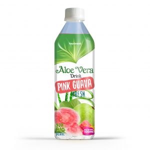 Aloe Vera Drink Pink Guava 500ml PET Bottle