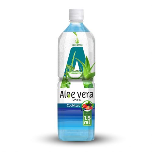Aloe Vera Drink Cocktail 1.5L PET Bottle Private Label