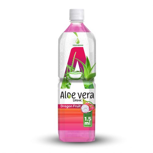 Aloe Vera Drink Dragon Fruit 1.5L PET Bottle Private Label