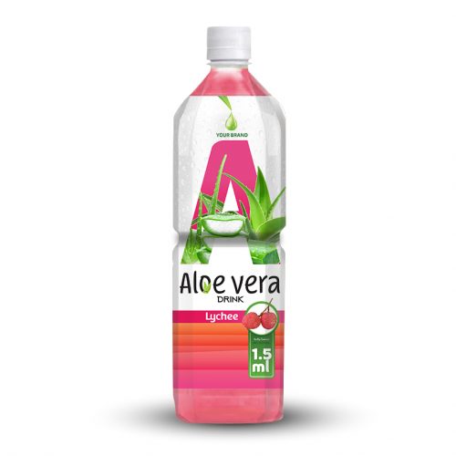 Aloe Vera Drink Lychee 1.5L PET Bottle Private Label