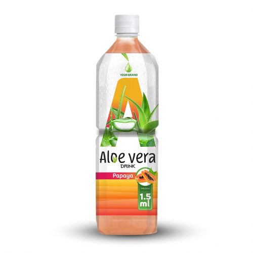 Aloe Vera Drink Papaya 1.5L PET Bottle Private Label