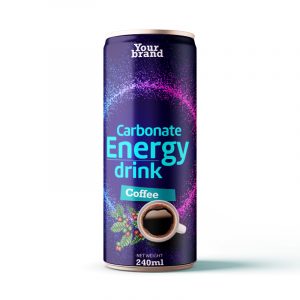 Carbonated Energy Drink Coffee 250ml Can