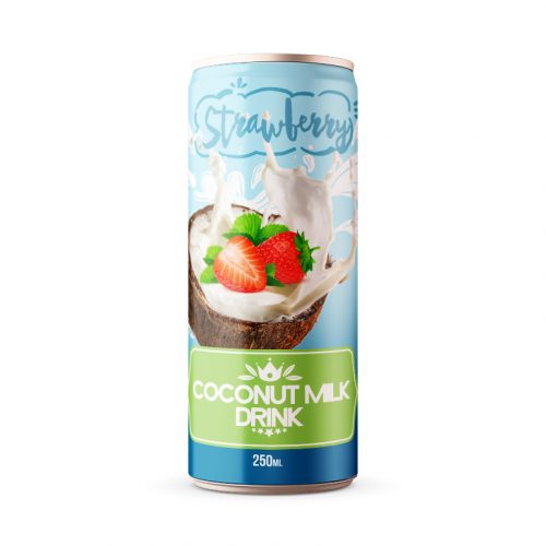 CM C024 strawberry Coconut Milk Drink Strawberry 250ml Can