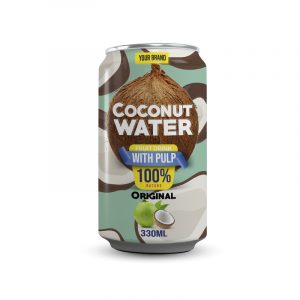 Coconut Water With Pulp Original 330ml Can