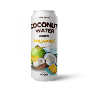 Coconut Water With Pulp Pineapple 500ml Can