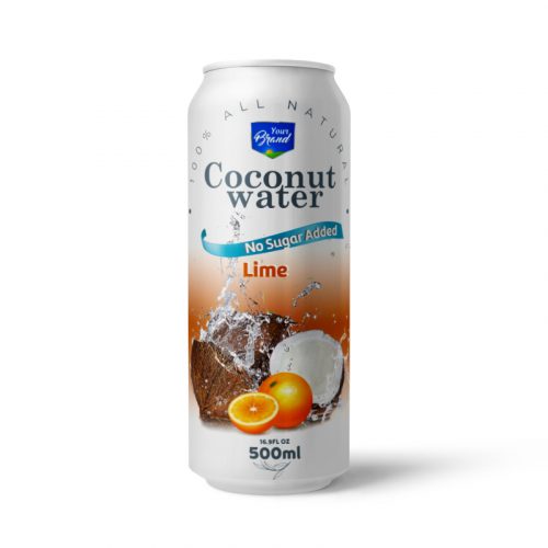 CW C050 lime Coconut Water Lime 500ml Can