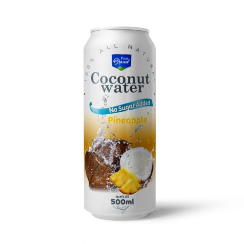 CW C050 pineapple Coconut Water Pineapple 500ml Can