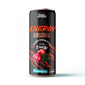 Energy Drink Cranberry 250ml Can