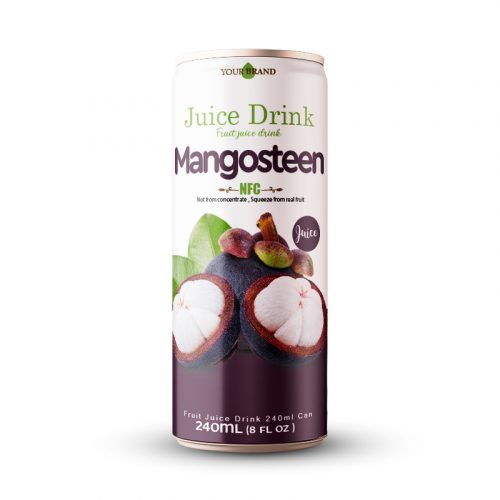 Mangosteen Juice Drink 250ml Can Private Label