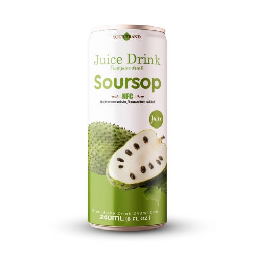 Soursop Juice Drink 250ml Can Private Label