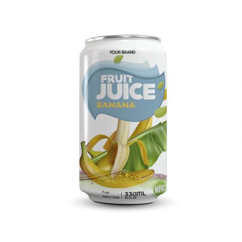 FD C033 banana Banana Juice Drink 330ml Can