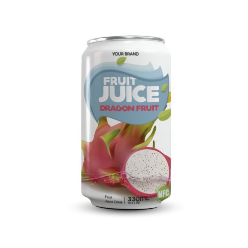 Dragon Fruit Juice Drink 330ml Can Private Label