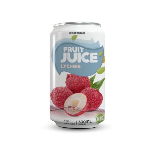 Lychee Juice Drink 330ml Can Private Label