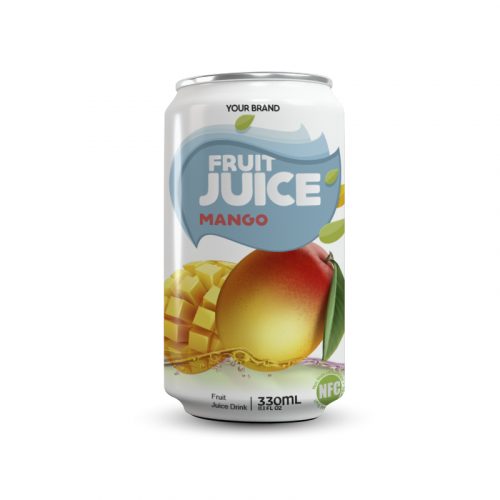 Mango Juice Drink 330ml Can Private Label