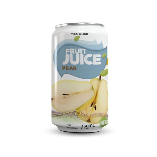 Pear Juice Drink 330ml Can Private Label