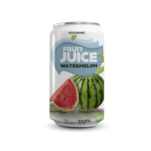Watermelon Juice Drink 330ml Can Private Label