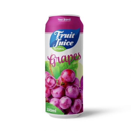 Grapes Juice Drink 500ml Can Private Label