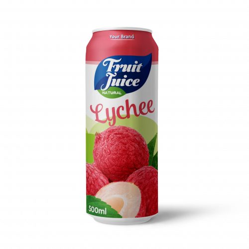 Lychee Juice Drink 500ml Can Private Label