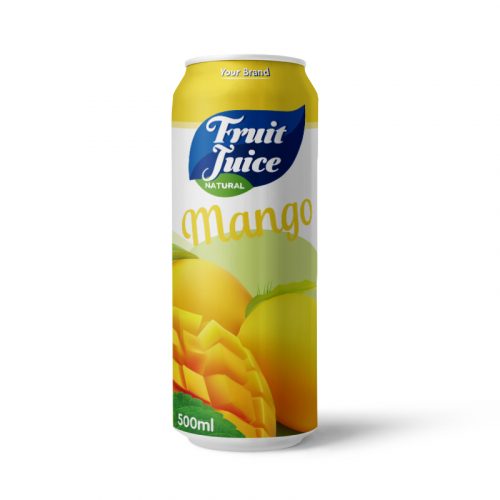 Mango Juice Drink 500ml Can Private Label