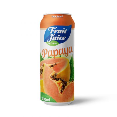 Papaya Juice Drink 500ml Can Private Label