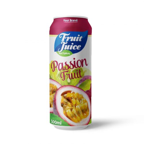 Passion Fruit Juice Drink 500ml Can Private Label
