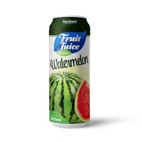 Watermelon Juice Drink 500ml Can Private Label