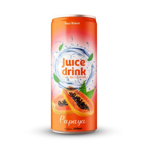 Papaya Nectar 250ml Can Private Label