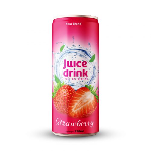 Strawberry Nectar 250ml Can Private Label
