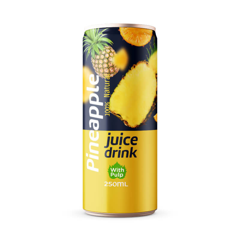 Pineapple Juice Drink with Pulp 250ml Can Pineapple Juice Drink with Pulp 250ml Can