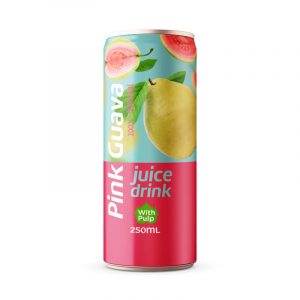Pink Guava Juice Drink with Pulp 250ml Can
