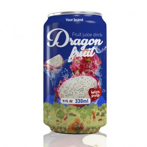 Dragon Fruit Juice Drink with Pulp 330ml Can