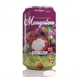 Mangosteen Juice Drink with Pulp 330ml Can