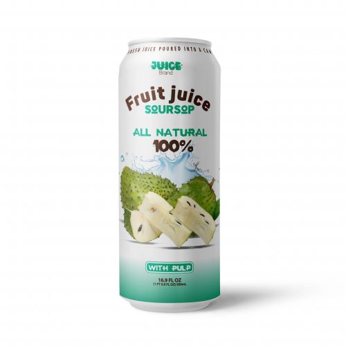 Soursop Juice Drink with Pulp 500ml Can Private Label