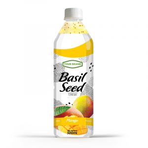 Basil Seed Drink Mango 500ml PET Bottle