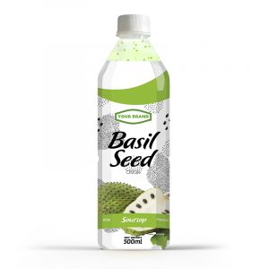 Basil Seed Drink Soursop 500ml PET Bottle