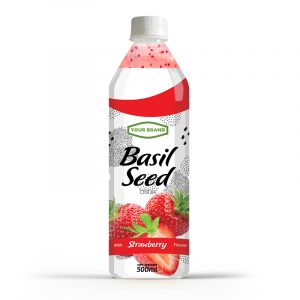 Basil Seed Drink Strawberry 500ml PET Bottle