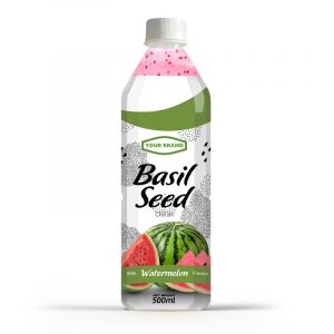 Basil Seed Drink Watermelon 500ml PET Bottle