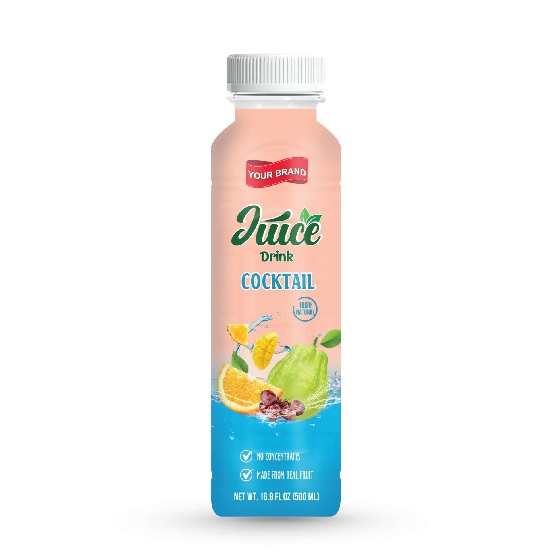 Cocktail Juice Drink 500ml PET Bottle 38 Private Label Co-packing Manufacturer