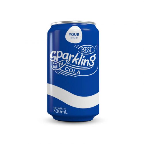 Cola Sparkling Water 330ml Can Private Label