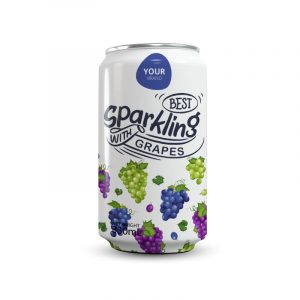 Grapes Sparkling Water 330ml Can