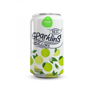 Lime Sparkling Water 330ml Can