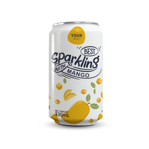 Mango Sparkling Water 330ml Can Private Label