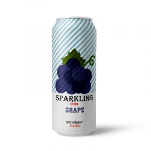 Grapes Sparkling Water 500ml Can