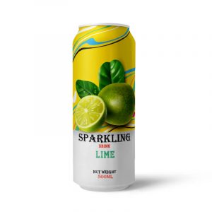 Lime Sparkling Water 500ml Can