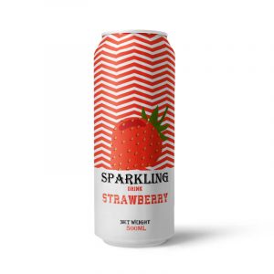 Strawberry Sparkling Water 500ml Can