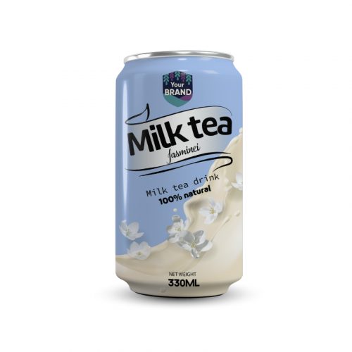 Jasmine Milk Tea Drink 330ml Can Private Label
