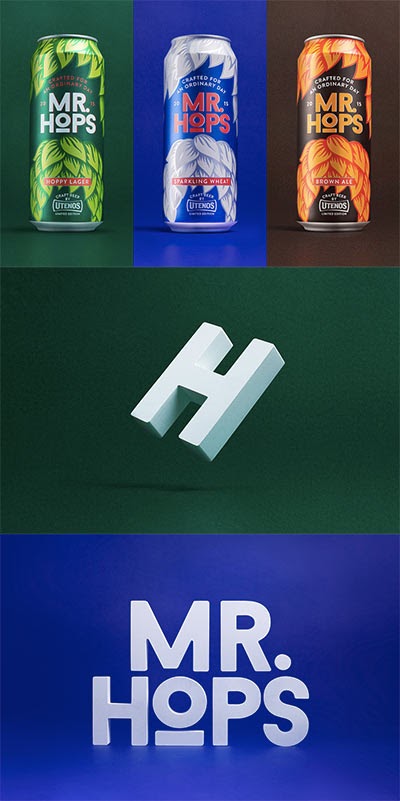 Craft beer MR.HOPS package design