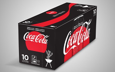 Coca Cola cardboard packaging