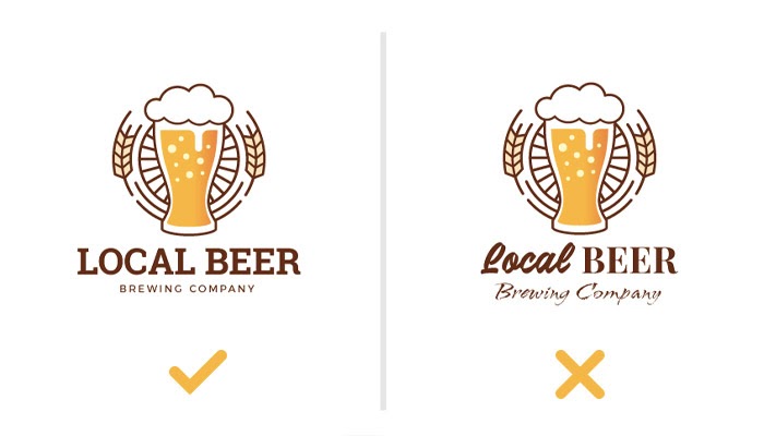 typography mistakes in drink logo design
